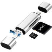 Resim Type C Usb Kart Okuyucu Micro Sd Card Reader Çevirici Dönüştürücü Adaptör 