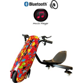 Resim Citymate Drift Car Bluetooth Hoparlörlü Graffiti Desenli Drift Scooter 