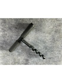 Resim Uçan Metal El Burgusu Metal Saplı El Matkabı Kamp Ekipmanı 24 mm 
