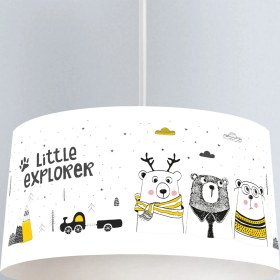 Resim instababyrooms Çocuk Odası Dijital Baskılı Dekoratif Sarkıt Avize Model 1400 