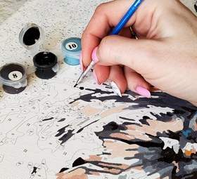 Resim Sayılarla Boyama Seti - Wassily Kandinsky Dominant Curve Tablosu - 40x50 