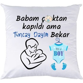Resim Biresimden-Hediye Erkek Bebek Yeni Doğan Hediyesi Yastık 