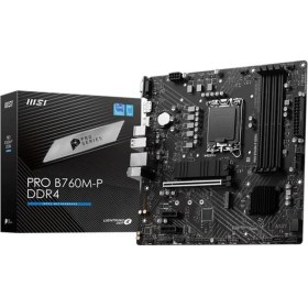 Resim MSI PRO B760M-P DDR4 4600MHZ 1XHDMI 1XDP 2XM.2 USB 3.2 ATX 1700P (12. / 13. VE 14. NESİL İŞLEMCİ UYUMLU) 