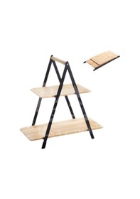 Resim 2 Katlı Bambu Stant, Baharat Stantı, Çok Amaçlı Mutfak Rafı Bmb27 Sarı 