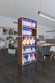 Resim Kenzlife Klasörlük Raflı Rona Cvz 175*80*30 Kitaplık Ofis Arkalıksız 