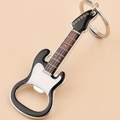 Resim 1 adet/3 adet Gitar Şeklinde Anahtarlık Şişe Açacağı Anahtarlık, Hediye için İdeal Seçim 