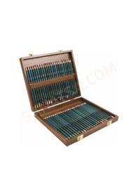 Resim Derwent Artists Pencils Kuruboya Kalem Seti 48'li Ahşap Kutu 