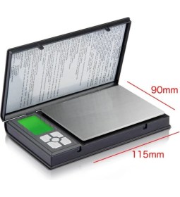 Resim Loyka Notebook Kapaklı Cep Terazisi - Hassasiyet: 0,01 Gr. Max: 500 Gr. 