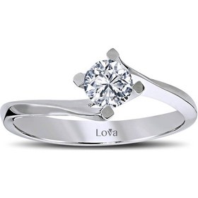 Resim Lova G Renk 0,40 Karat Pırlanta Tektaş Yüzük - HRD Sertifikalı - 1060053 