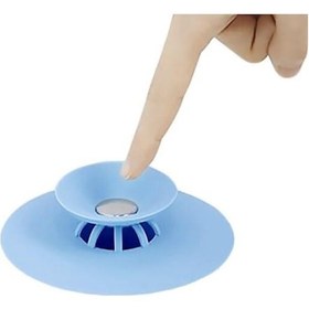 Resim Lavabo Süzgeç Vakum Silikon Süzgeç Ve Tıpa Tıkanma Önleyici N11.149 