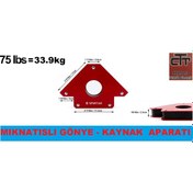 Resim Manyetik Açılı Kaynak Tutucu Mıknatıs Manyetik Gönye 75lbs 4 lü S 