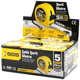 Resim 12 Adet 5mt X 25mt Stoplu Şerit Metre 5399 1 