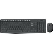 Resim VERTO LOGITECH MK235 Q TR KABLOSUZ KLAVYE MOUSE SET GRİ 920-007925 