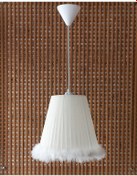 Resim N-03 Krem Organze Yatak Odası Çocuk Ve Bebek Odası Avize Krem 