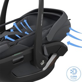 Resim Maxi-Cosi Coral SlidePro Tam Yatabilen Modüler 0-13 Kg Ana Kucağı ve Oto Koltuğu Moon Graph 