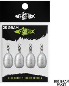 Resim Fishack Fırdöndülü Kurşun 25gr 100gr 