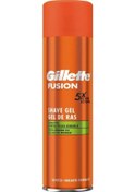 Resim Gillette Fusion 5X Sensitive Badem Yağlı Tıraş Jeli 200 ML 