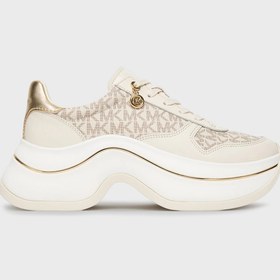 Resim Michael Kors Deri Karışımlı Kalın Tabanlı Logolu Sneaker Ayakkabı 43F5ARFS2L150 AYAKKABI 43F5A 