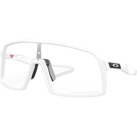 Resim Oakley Sutro Bisiklet Güneş Gözlüğü Matte White Clear Photochromic 