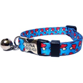 Resim Isimli Kedi Tasması Kedi Künyesi, Köpek Tasması, Kedi Isimlik, Metal Kilitli Tasma 