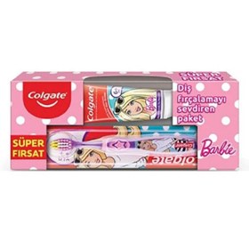 Resim Colgate Çocuk Diş Macunu 75 ml + Diş Fırçası Barbie 
