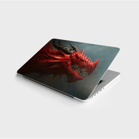 Resim Laptop Sticker Bilgisayar Notebook Pc Kaplama Etiketi Kızıl Ejder 
