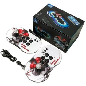 Resim Ozmik M9 çift rocker 15.000+oyun HD 4K arcade denetleyici Joystick Mini Arcade TV oyun konsolu 64GB 
