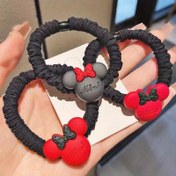 Resim 2 adet Karikatür Mickey Bandana, Yeni Tarz Saç Bağı At Kuyruğu Tokası Sevimli Basit Kadınlar İçin Saç Aksesuarı, Mükemmel Seyahat Eşleştirme Aksesuarı 