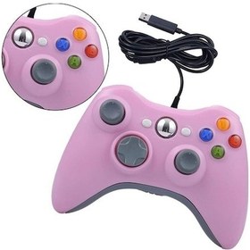 Resim Wholesale00 Xbox 360 & Pc Usb Kablolu Gamepad Kırmızı, Çift Titreşimli 