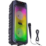 Resim Torima GTS-1703 Mikrofonlu RGB Ledli Usb-TF-FM Radyo Siyah Bluetooth Hoparlör Torima