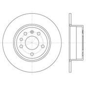 Resim YAVUZSAN 27242 Fren Diski Vectra Bastra G 96-03 Arka 5 Bijon (286 Mm) Adet 