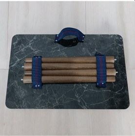 Resim Skm-01 Portatif, Taşınabilir Kamp, Piknik, Seyehat Masası,-m Siyah 