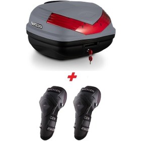 Resim Wogen Wg50 Premium Arka Çanta 50 Litre Nardo Gri + Karbon Dizli Siyah 