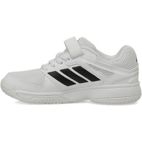 Resim Adidas Speedcourt K Velcro Beyaz Erkek Çocuk Spor Ayakkabı 000000000102657898 Beyaz-sıyah 