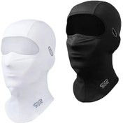 Resim Turcoshop11 1/2 Adet Yazlık Balakava Başlık Erkek Ve Kadın Nefes Alabilir Rahat Outdoor Spor Yüz Maskesi Beyaz Siyah 