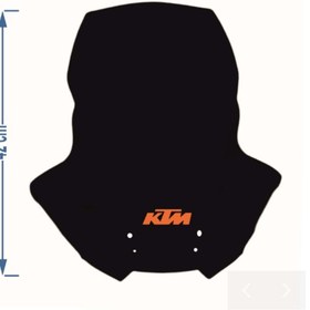Resim SPR Ktm Duke 125 200 390 Siperlik Ön Cam Spor Füme 