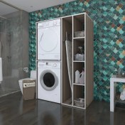 Resim Kenzlife çamaşır-kurutma makinesi dolabı alyusha crd 180*120*60 banyo kapaksız arkalıksız 