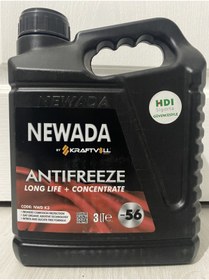 Resim NEWADA Kraftwoll Alman Malı Hdi Sigorta Kaskolu -56 Kırmızı Antifriz 3lt 