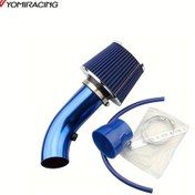 Resim Dashanshop Mavi Gm Adaptörü 76mm Alüminyum Hava Filtresi Kit 