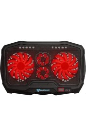 Resim CetKing Speeder Sx-15 4 Adet Fanlı 9"-17" Inç Ledli LCD Kontrol Panelli Standlı Notebook Laptop Soğutucu 