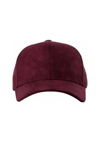 Resim Unisex Vegan Süet Şapka Bordo 