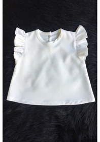 Resim Kız Çocuk Bebek Kırık Beyaz Üst Bluz 001 