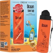 Resim Ocean Portakal Aromalı Balık Yağı 150 ML + Matara 