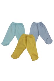 Resim bebedino Patikli Alt Pijama Ayaklı 3 Lü Paket 
