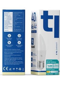 Resim Redeem C37S E27 Mum Ampul, Titreşimsiz, Göz Konforu, 527 Lümen, Doğal Beyaz, 4000 Kelvin 