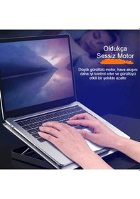 Resim Notebook Soğutucu Hız Ayarlı Fanlı Icecoorel Alüminyum Sessiz 