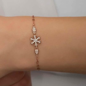 Resim Silver Rose Snowflake Women's Bracelet 