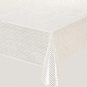 Resim Taner Pvc 135 cm Masa Örtüsü Bej 