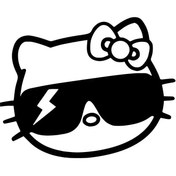 Resim berriva Hello Kitty Cool Sticker 20 X 16 Cm 