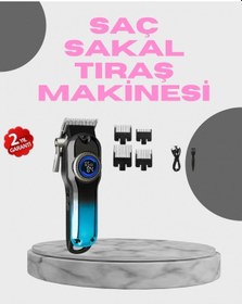 Resim Profesyonel Saç Kesme Makinesi 2000 Mah Şarjlı, Lcd Ekranlı 